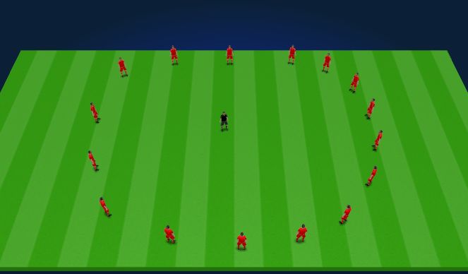 Football/Soccer Session Plan Drill (Colour): Dynamic Stretch