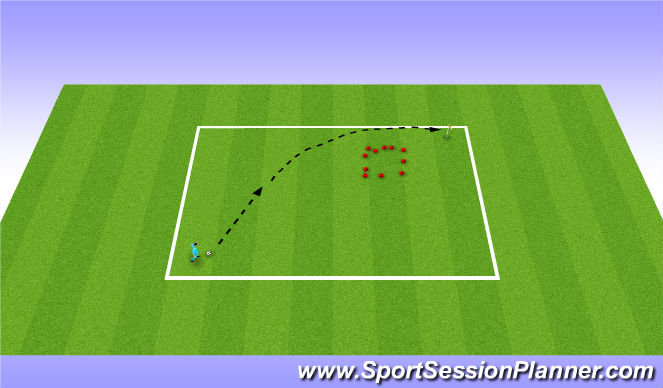 Football/Soccer Session Plan Drill (Colour): Soccer golf