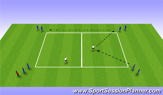 Football/Soccer Session Plan Drill (Colour): Technical