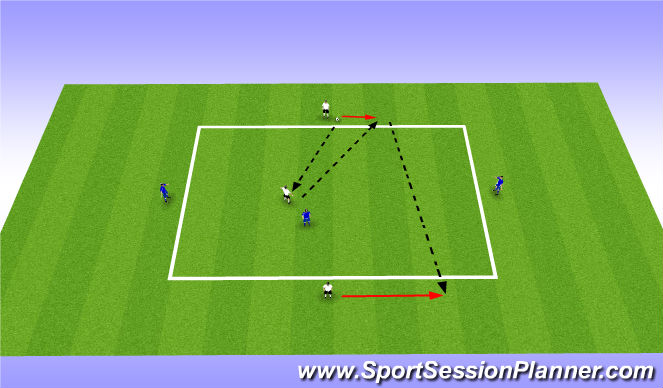 Football/Soccer Session Plan Drill (Colour): Technical