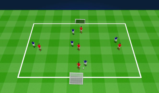 Football/Soccer Session Plan Drill (Colour): Skills Development U10-11's