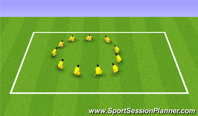 Football/Soccer Session Plan Drill (Colour): Step 6 Warm Down Stretches