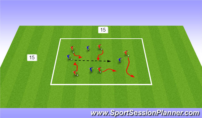 Football/Soccer Session Plan Drill (Colour): Screen 1