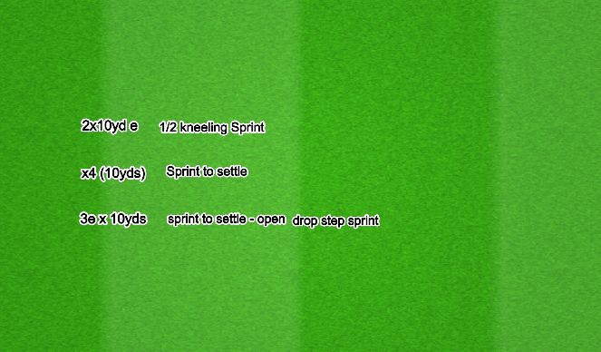 Football/Soccer Session Plan Drill (Colour): Sprint Work 