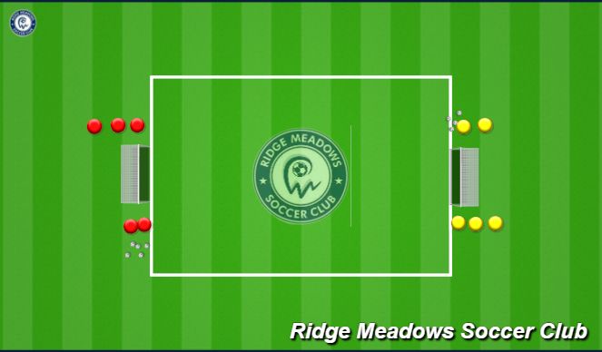Football/Soccer Session Plan Drill (Colour): 2vs2 transition game