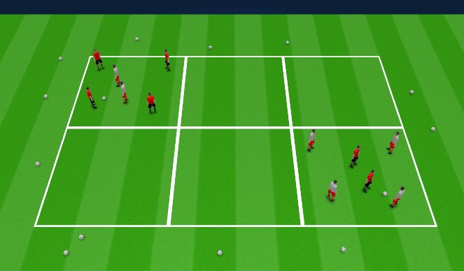 Football/Soccer Session Plan Drill (Colour): Chase Rondo Version 1