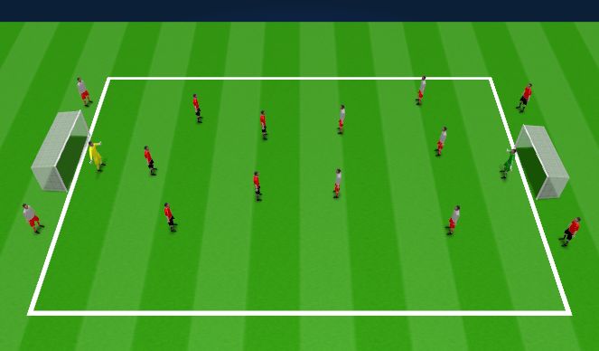 Football/Soccer Session Plan Drill (Colour): Bumpers End Game