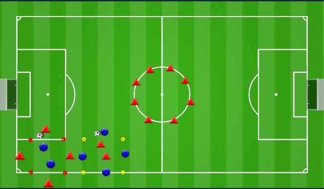 Football/Soccer Session Plan Drill (Colour): Tovo Warm up 1 