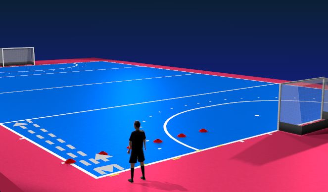 Hockey Session Plan Drill (Colour): Fitness: Puppies