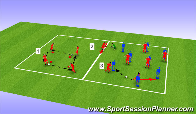 Football/Soccer Session Plan Drill (Colour): Screen 1