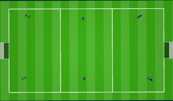 Football/Soccer Session Plan Drill (Colour): Dynamic Warm-up