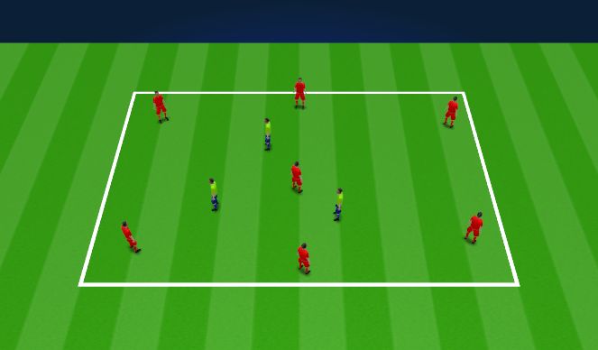 Football/Soccer Session Plan Drill (Colour): Rondo