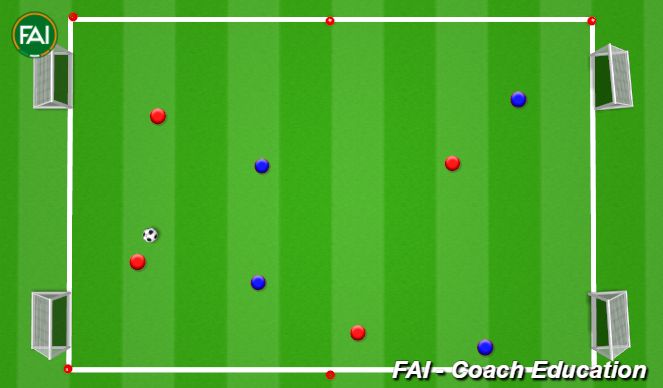 Football/Soccer Session Plan Drill (Colour): SSG Conditioning Game