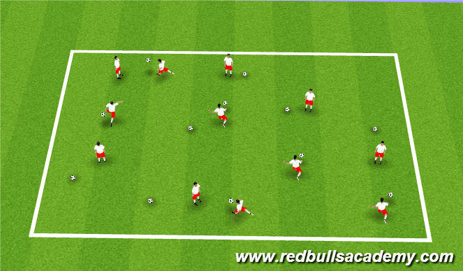 Football/Soccer Session Plan Drill (Colour): Technical