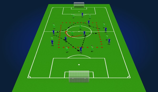 Football/Soccer Session Plan Drill (Colour): Screen 3