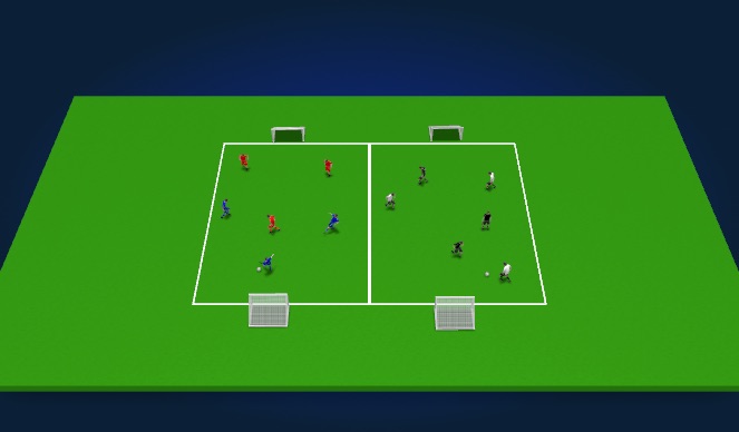 Football/Soccer Session Plan Drill (Colour): Welcome game
