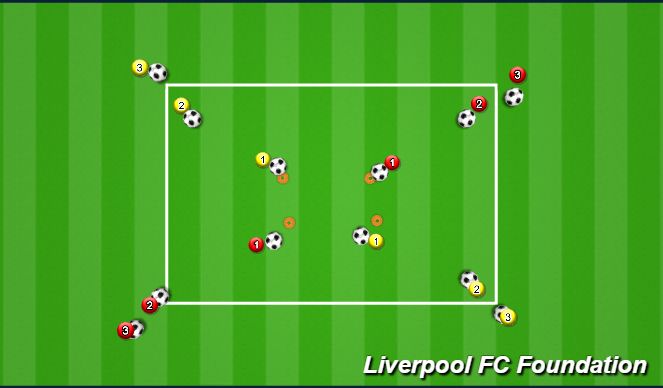 Fútbol Ejercicio del Plan de Sesiones (Color): Screen 1