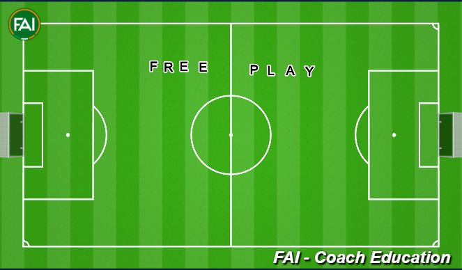 Football/Soccer Session Plan Drill (Colour): Free Play