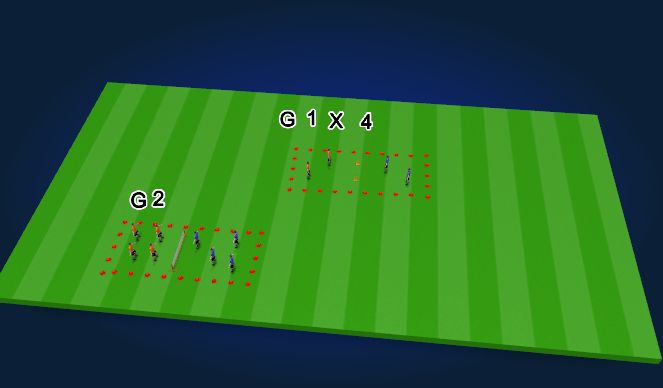 Football/Soccer Session Plan Drill (Colour): Skills games