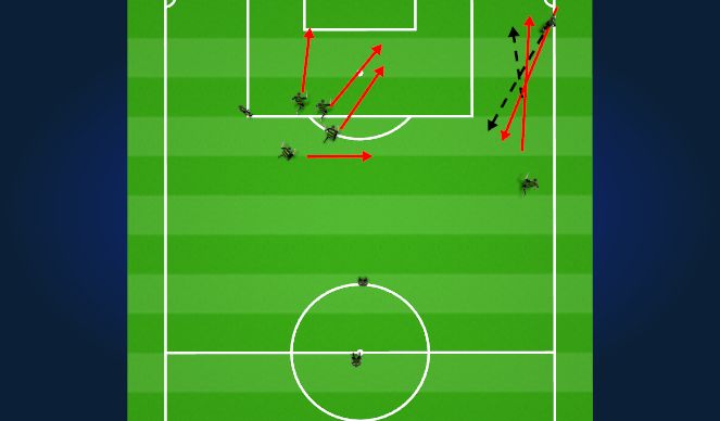 Football/Soccer Session Plan Drill (Colour): Left