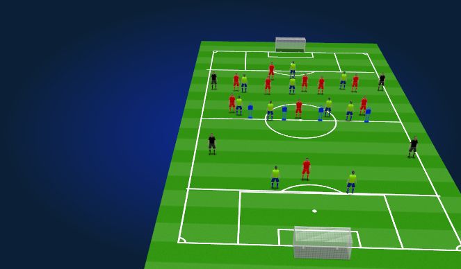 Football/Soccer Session Plan Drill (Colour): Big possession