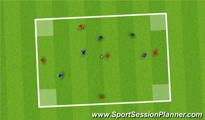 Football/Soccer Session Plan Drill (Colour): Possession