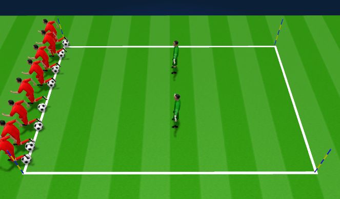 Football/Soccer Session Plan Drill (Colour): Station 2: Octopus