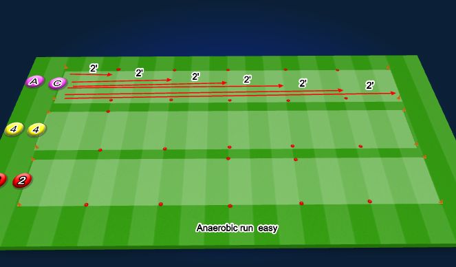 Football/Soccer Session Plan Drill (Colour): Anaerobic Runs