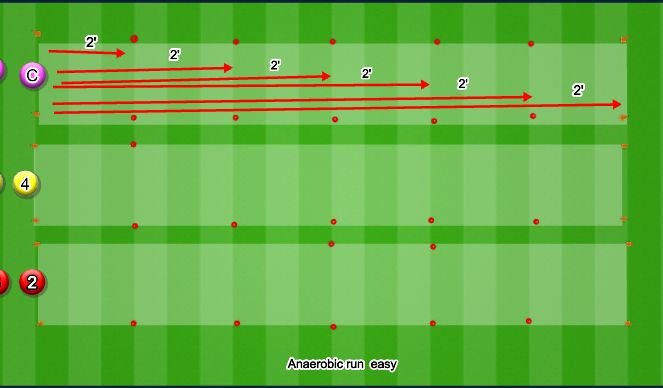 Football/Soccer Session Plan Drill (Colour): Anaerobics Runs