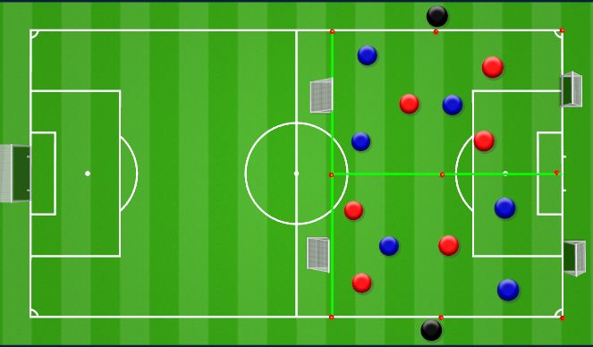 Football/Soccer Session Plan Drill (Colour): Arrival Games 