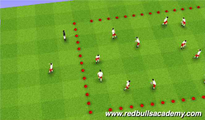 Football/Soccer Session Plan Drill (Colour): Juggling Warm-Up