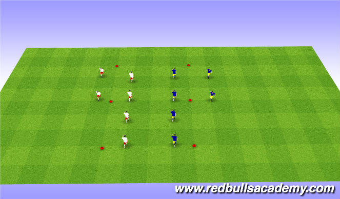 Football/Soccer Session Plan Drill (Colour): SAQ