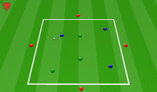 Football/Soccer Session Plan Drill (Colour): Skill (15 Minutes)
