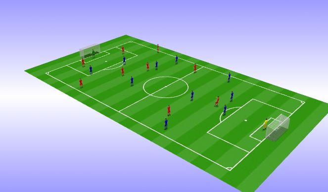 Football/Soccer Session Plan Drill (Colour): Game training
