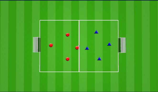 Football/Soccer Session Plan Drill (Colour): 4v4 Game 