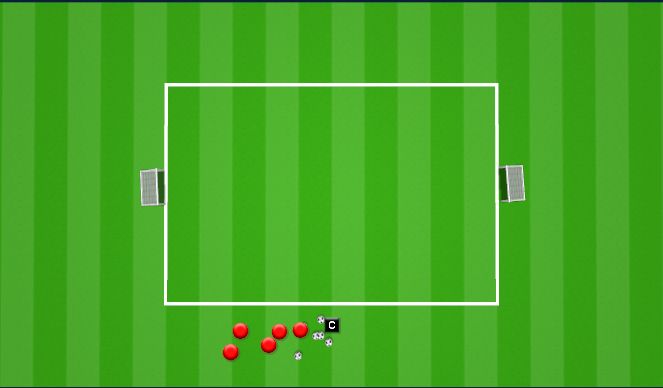 Football/Soccer Session Plan Drill (Colour): Shoot to Score!!
