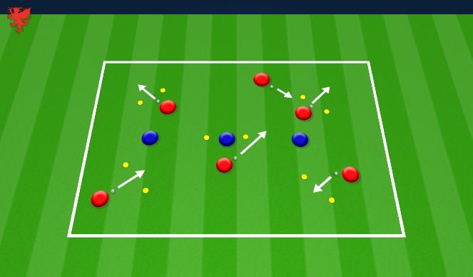 Football/Soccer Session Plan Drill (Colour): Technical Practice 