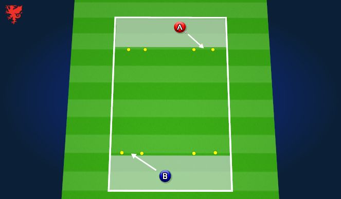 Football/Soccer Session Plan Drill (Colour): Skill Game 1