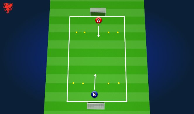 Football/Soccer Session Plan Drill (Colour): Skill Game 2