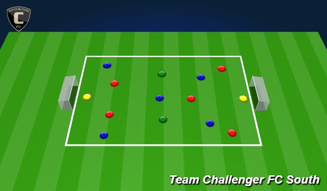 Football/Soccer Session Plan Drill (Colour): Play