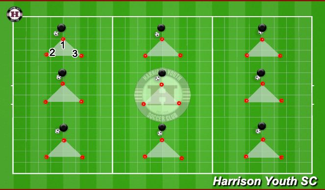 Football/Soccer Session Plan Drill (Colour): Ball Mastery 