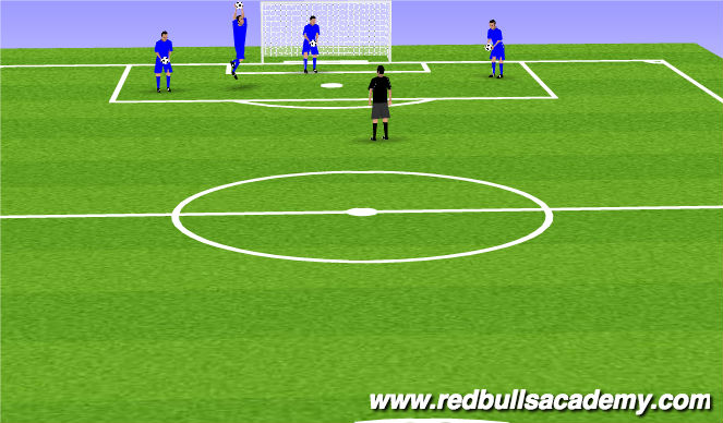 Football/Soccer Session Plan Drill (Colour): Warm Up