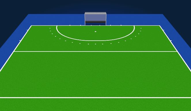 Hockey Session Plan Drill (Colour): Eindpartij