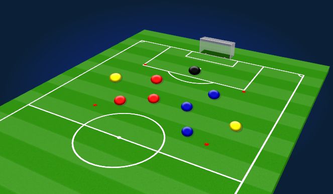 Football/Soccer Session Plan Drill (Colour): Line Ball 