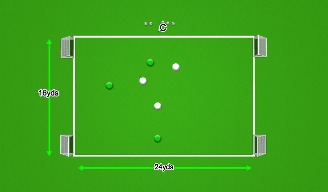 Football/Soccer Session Plan Drill (Colour): Opposed