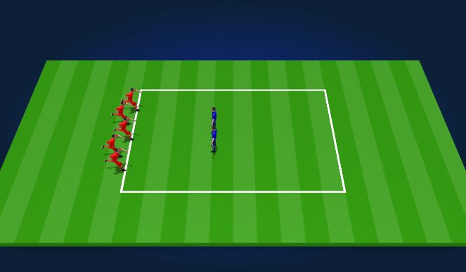Football/Soccer Session Plan Drill (Colour): set up