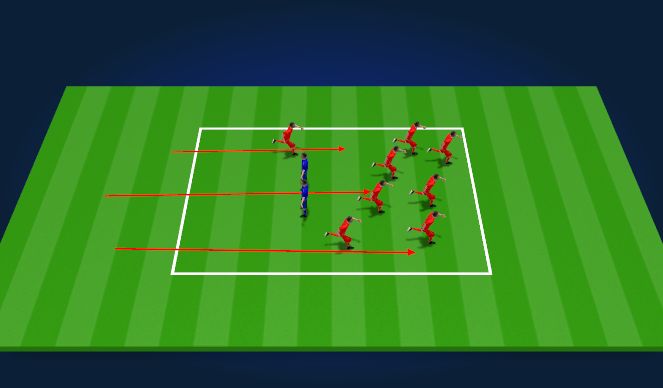 Football/Soccer Session Plan Drill (Colour): Fire in the Jungle
