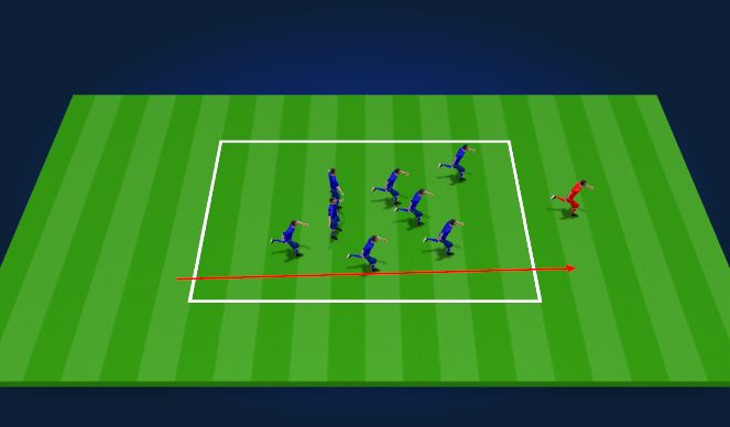 Football/Soccer Session Plan Drill (Colour): Last man standing wins