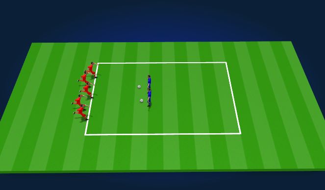 Football/Soccer Session Plan Drill (Colour): Variation 1