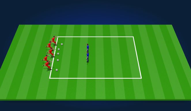Football/Soccer Session Plan Drill (Colour): Variation 2